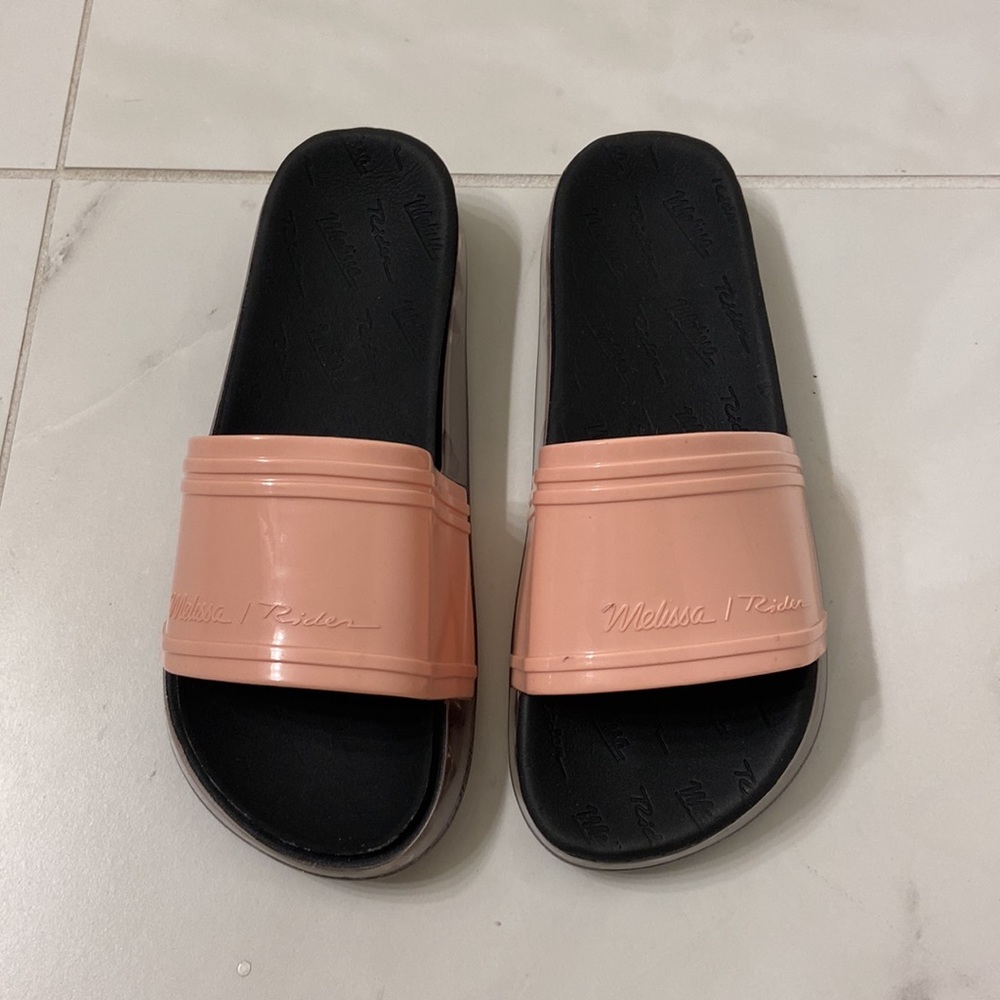 Melissa Rider Open Toe Slides - Picture 2 of 6